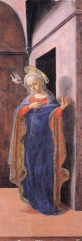 Fra Filippo Lippi The Annunciation:The Virgin Annunciate China oil painting art